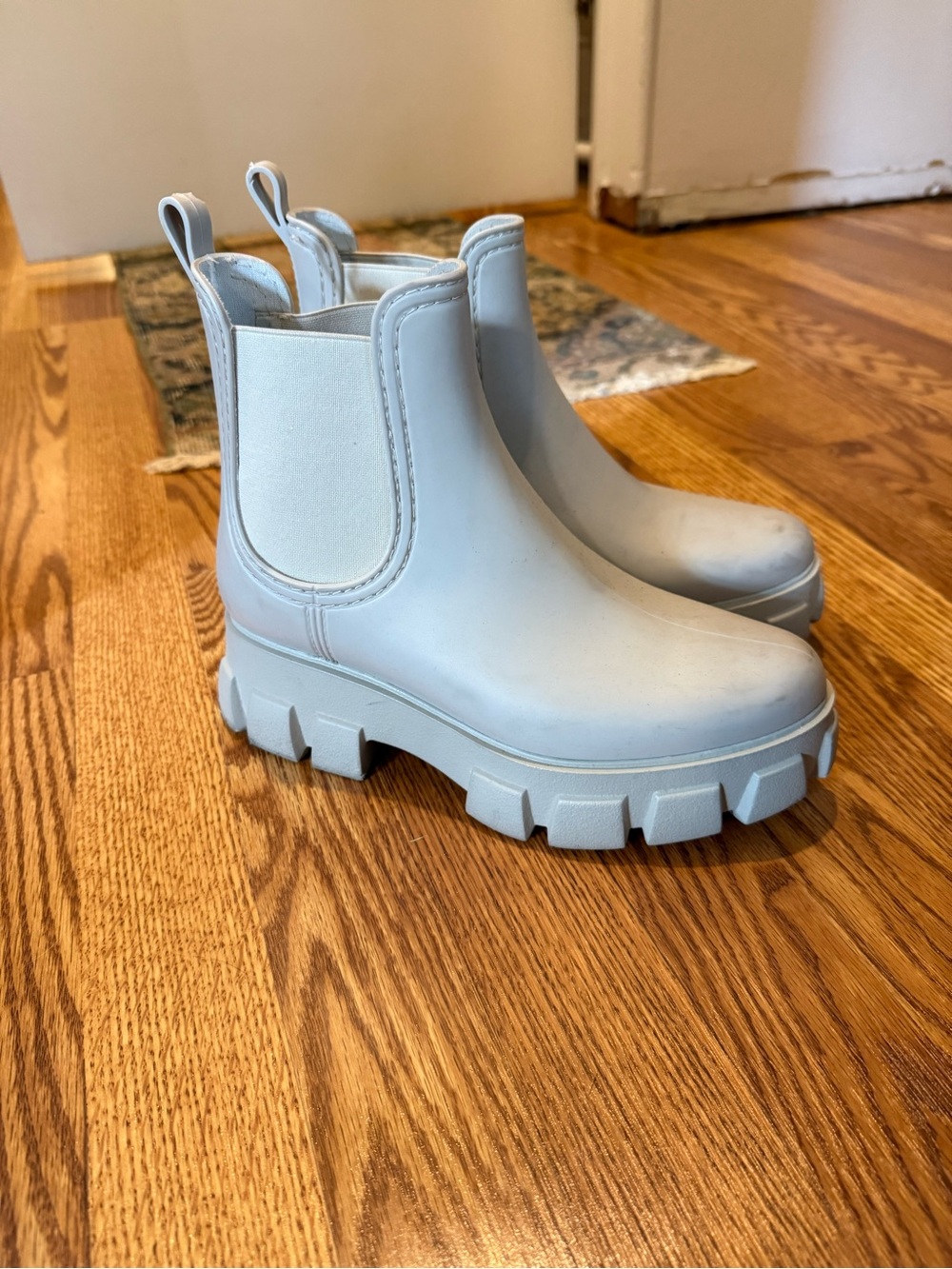 Women's Chunky Chelsea Rain Boot - Light Blue